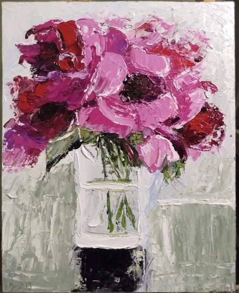 Quadros para Sala e Quarto Pintura Tela Rosas Black Friday