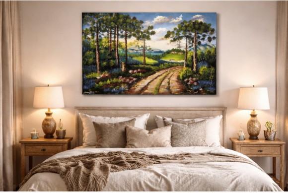 Quadros para Sala Paisagem Araucárias Presente de Natal