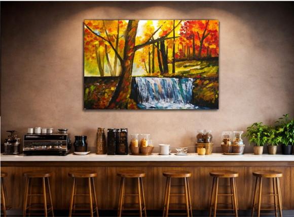 Quadros para Sala Paisagem Cachoeira Presente de Natal