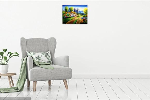Quadros para Sala Paisagem Jardim Casa Francesa Black Friday
