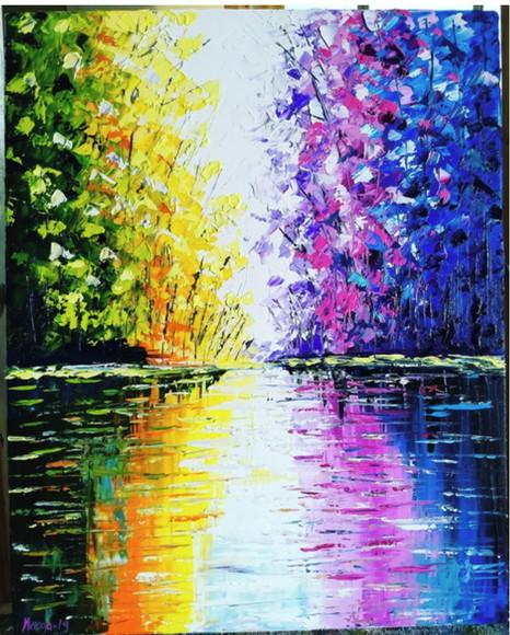 Quadros para Sala Paisagem Reflexo na Água Presente de Natal