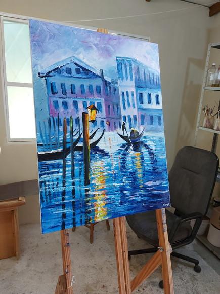Quadros para Sala Paisagem Urbana Veneza Presente de Natal