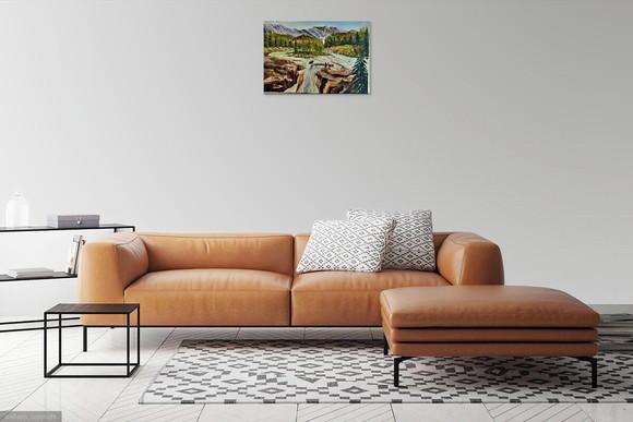 Quadros para Sala Pintura em Tela Cachoeira Black Friday