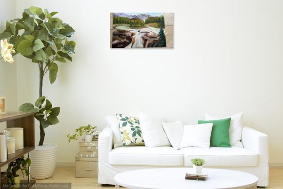 Quadros para Sala Pintura em Tela Cachoeira Black Friday