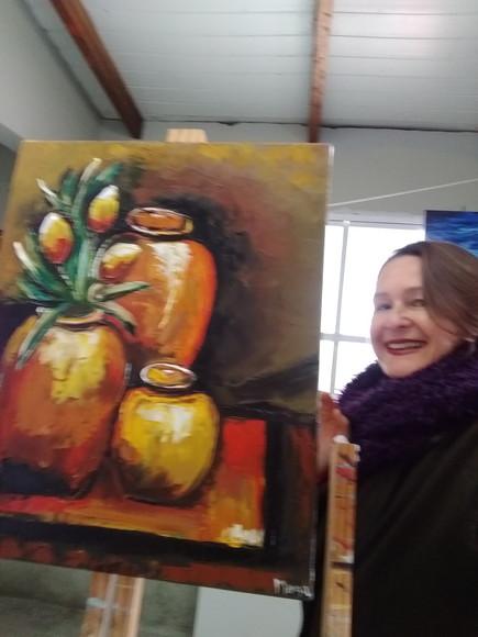Quadros para Sala Pintura em Tela Floral Tulipas Amarelas