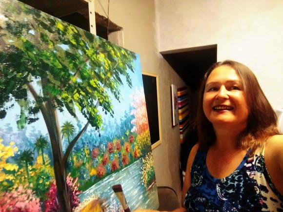 Quadros para Sala Pintura em Tela Paisagem Presente de Natal