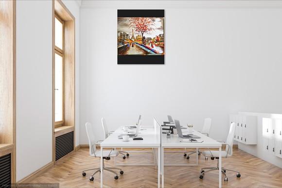 Quadros para Sala Pintura em Tela París Presente de Natal