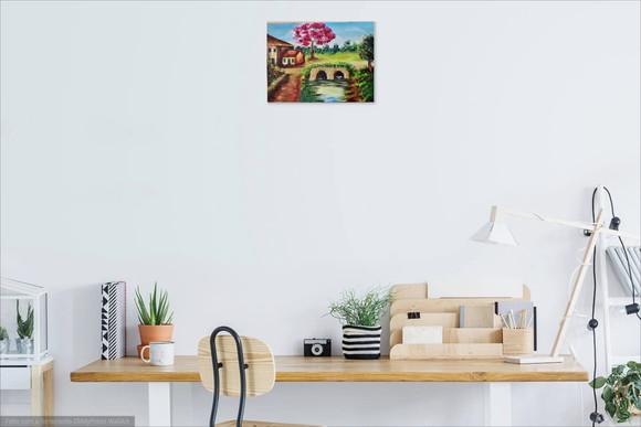 Quadros para Sala Pintura Paisagem Presente de Natal