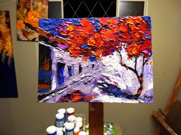 Quadros para Sala Pintura Tela Paisagem Presente de Natal