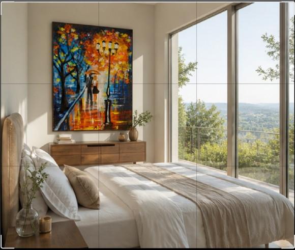 Quadros para Sala Pintura Tela Urbana My Love Black Friday