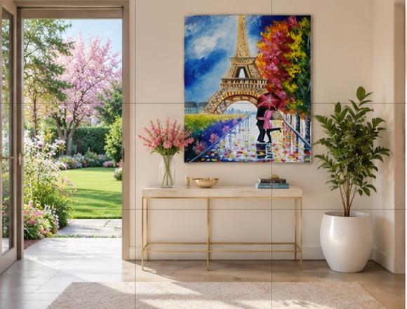 Quadros para Sala Pinturatela França Love Galerias Lafayette