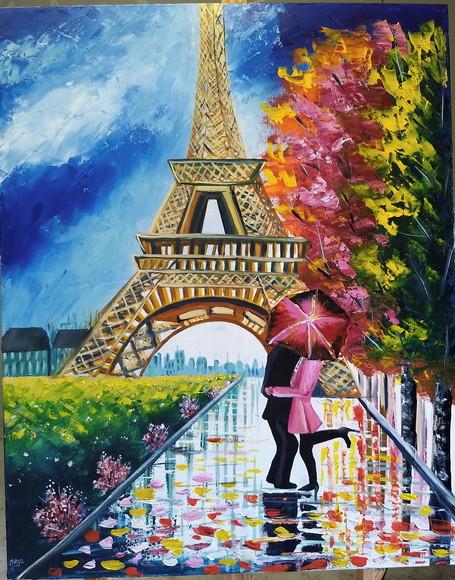 Quadros para Sala Pinturatela França Love Galerias Lafayette