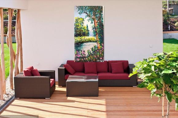 Quadros para Sala, Quarto Floresta com Lago Black Friday