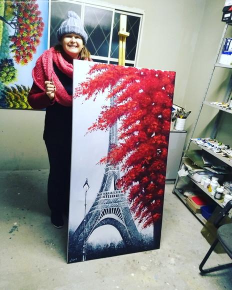 Quadros París Av Champs Elysees Torre Eiffel Black Friday
