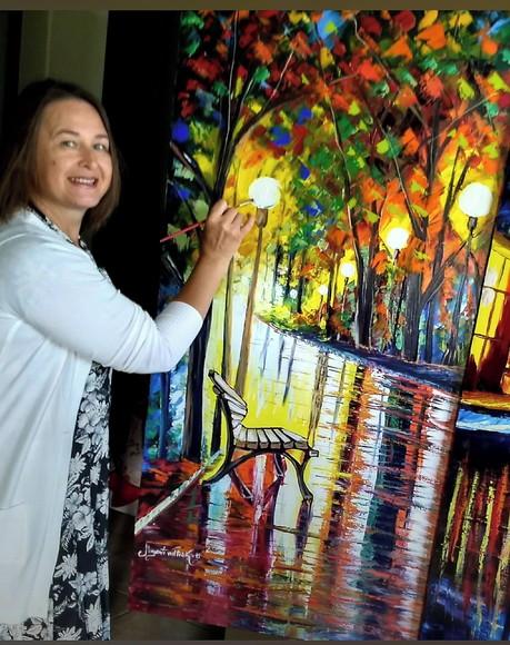 Quadros para Sala Tela Urbana Noite no Parque Black Friday