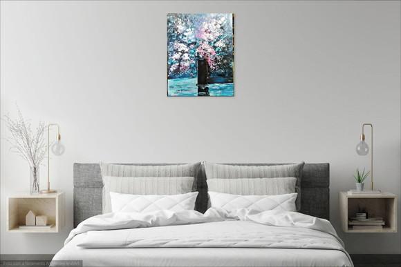 Quadros Pintura Abstrato Moderno Love In Rose Black Friday