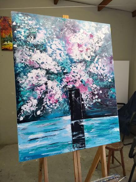 Quadros Pintura Abstrato Moderno Love In Rose Black Friday