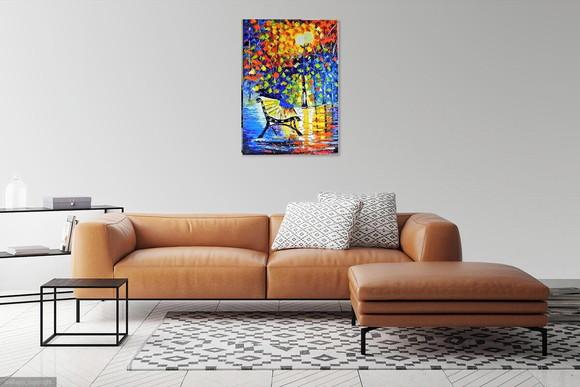 Quadros Pintura Abstrato Moderno Urbana Banco Black Friday