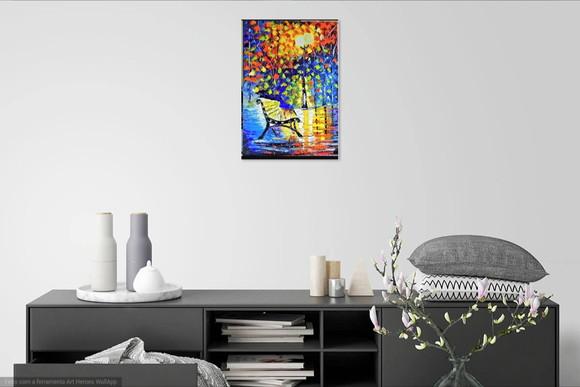 Quadros Pintura Abstrato Moderno Urbana Banco Black Friday