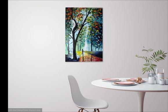 Quadros Pintura em Tela Caminhada no Parque Black Friday