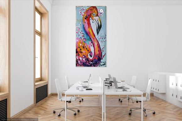 Quadros Pintura em Tela Cisne Ave Animais Aquarela Abstrato