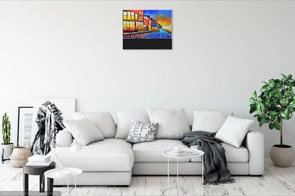 Quadros Pintura em Tela Copenhagen Dinamarca Black Friday