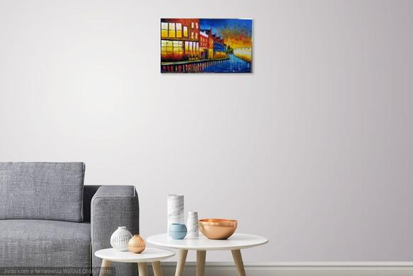 Quadros Pintura em Tela Copenhagen Dinamarca Black Friday