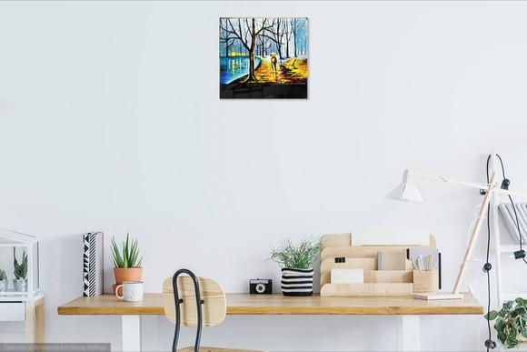 Quadros Pintura em Tela Inverno Lago Congelado Black Friday
