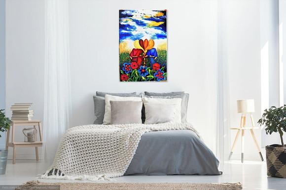 Quadros Pintura em Tela Mulheres Irmãs Colegas Amigas União