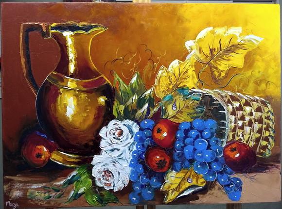 Quadros Pintura em Tela Natureza Morta Frutas Black Friday