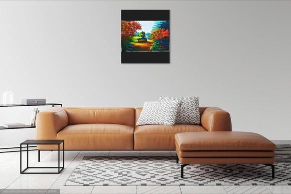 Quadros Pintura em Tela Paisagem Caminho Rural Black Friday