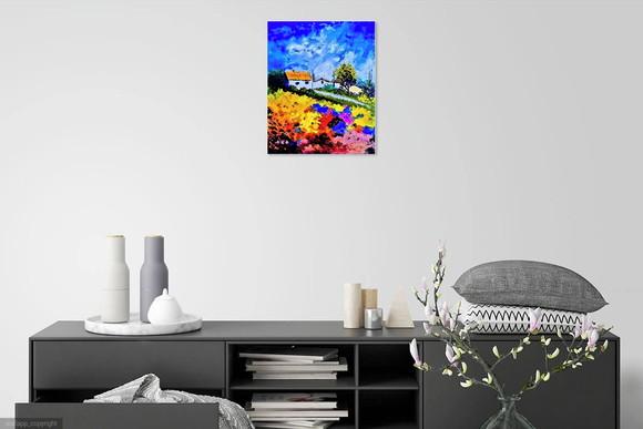 Quadros Pintura em Tela Paisagem Jardim da Minha Casa