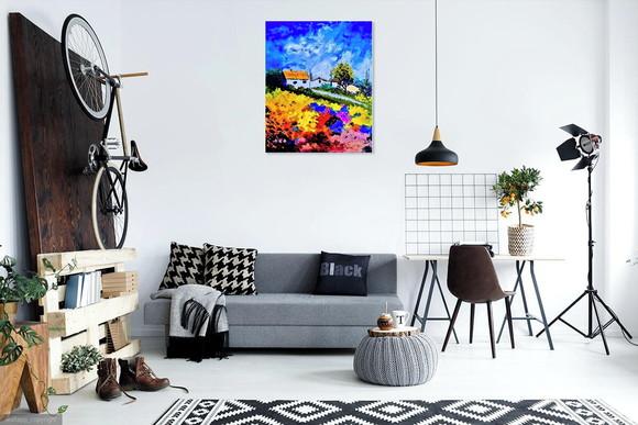 Quadros Pintura em Tela Paisagem Jardim da Minha Casa