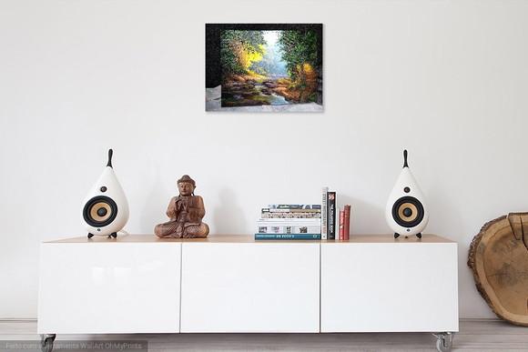 Quadros Pintura em Tela Paisagem Lage de Pedra Black Friday