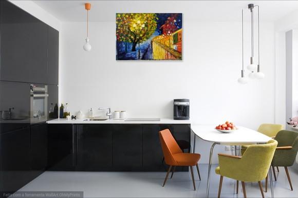 Quadros Pintura em Tela Paisagem Urbana Ruas da Cidade