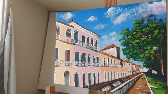 Quadros Pintura em Tela Paisagem Urbana São Luís Maranhão