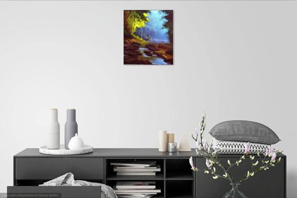 Quadros Pintura em Tela Riacho Lage de Pedra Black Friday