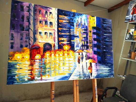 Quadros Pintura em Tela Urbana New York Eua Black Friday