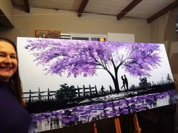 Quadros Pintura Família Divertida Jacarandá Black Friday