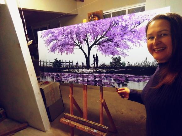Quadros Pintura Família Divertida Jacarandá Black Friday