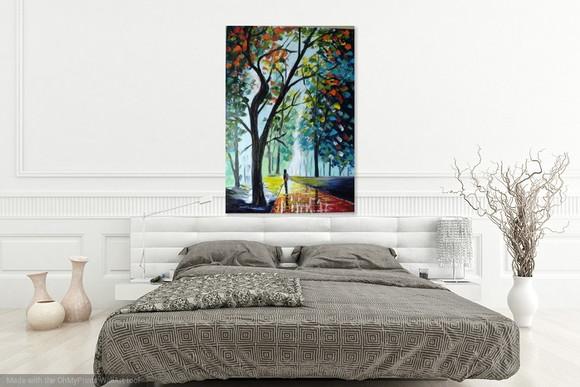 Quadros Pintura Paisagem Caminhada no Parque Black Friday