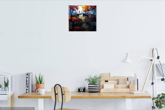 Quadros Pintura Paisagem Urbana Mulher Presente de Natal