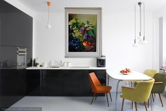 Quadros Pintura para Cozinha e Sala de Jantar Black Friday