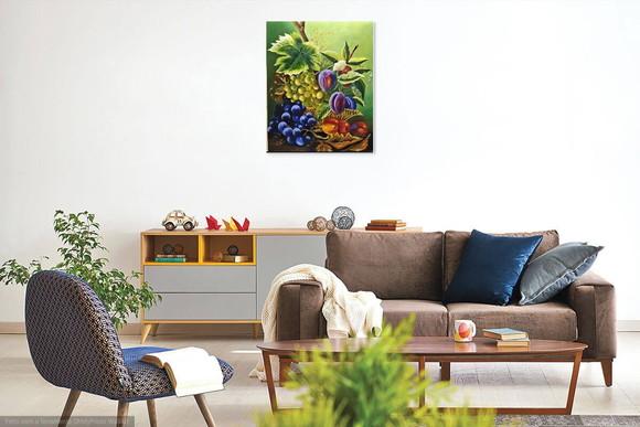 Quadros Pintura Tela Cozinha Gourmet Sala de Jantar Frutas