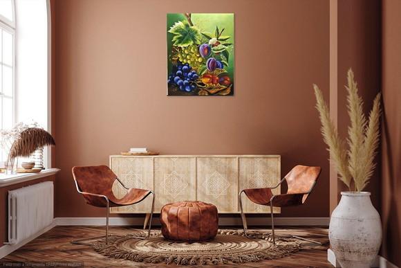 Quadros Pintura Tela Cozinha Gourmet Sala de Jantar Frutas