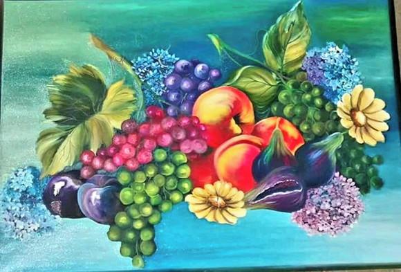Quadros Pintura Tela Cozinha Gourmet Sala de Jantar Frutas
