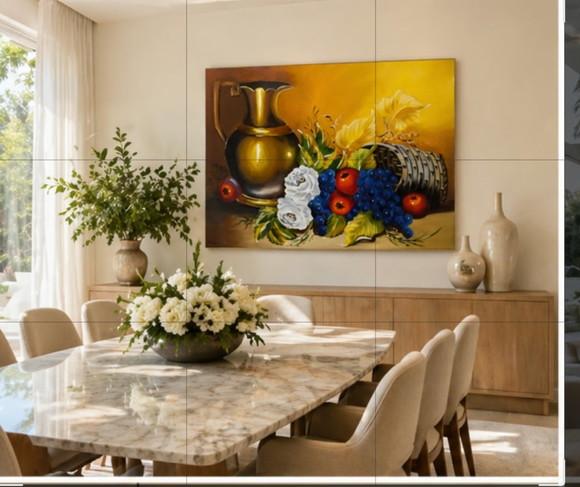 Quadros Pintura Tela Cozinha Sala de Jantar Black Friday