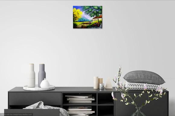 Quadros Pintura Tela Paisagem Casa Campo Pasto Black Friday