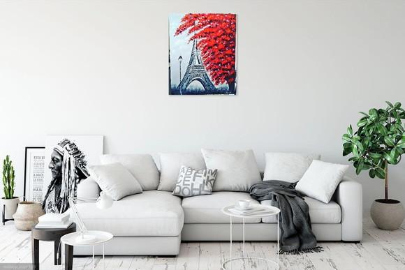 Quadros Pintura Tela París Av Champs Elysees Torre Eiffel
