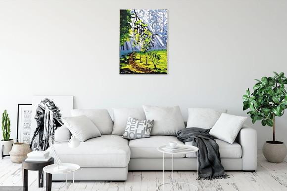 Quadros Pintura Tela Raios de Sol na Floresta Black Friday